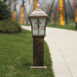 Led 600MM Gold Antiqur Die Cast Alluminium Bollard Outdoor Garden Park Driveway Light - Warm White