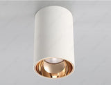 12W LED Indoor Outdoor Ceiling Lamp Round Drum Cylinder White Rose Gold Wall Light 3000k (Warm White) - Ashish Electrical India