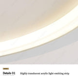 500MM Gold Rim Modern Ceiling Fans Chandelier with Remote Control ABS Blades - Warm White