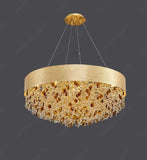 800 MM Crystal Brass LED Chandelier Light for Living Room Dining Room