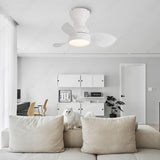 22 INCH WHITELOW PROFILE CEILING LIGHT WITH FAN LED CHANDELIER - WARM WHITE