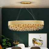 1200MM Brass Crystal LED Light Chandelier Lighting Lamp Cord Pendant Lamp