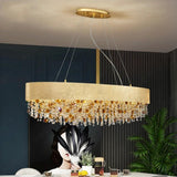 1200MM Brass Crystal LED Light Chandelier Lighting Lamp Cord Pendant Lamp