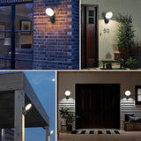 Led Modern Black Waterproof Outdoor Wall Light - Warm White