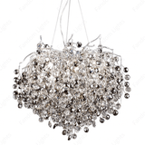 800 MM Crystal Chrome LED Tree Chandelier Light