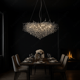 1200 MM Crystal Chrome LED Tree Chandelier Light