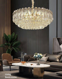 600 MM Crystal Gold LED Chandelier Light for Living Room Round Dining Room - Warm White