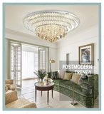 600 MM Gold K9 Crystal 3 Layer LED Chandelier Lamp - Warm White - Ashish Electrical India