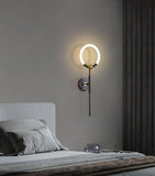 600MM LED Black Fancy Wall Light,Night Lamp,Decorative Lamp,Wall Hanging Lights for Bedroom,Living Room