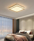 600x600 MM Gold Crystal Square LED Chandelier Lamp - Warm White - Ashish Electrical India
