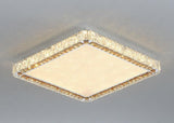600x600 MM Gold Crystal Square LED Chandelier Lamp - Warm White - Ashish Electrical India