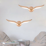 Led Wings Modern Gold Metal Wall Light for Drawing Room - Warm White