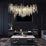 1200MM LONG GOLDEN LONG DROP CRYSTAL CHANDELIER CEILING LIGHTS HANGING - WARM WHITE - Ashish Electrical India