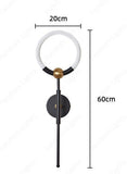 600MM LED Black Fancy Wall Light,Night Lamp,Decorative Lamp,Wall Hanging Lights for Bedroom,Living Room