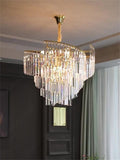 600MM Gold Crystal Chandelier Ceiling Lights Hanging - Warm White - Ashish Electrical India