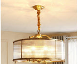 450 MM Crystal Metal Brass Gold Chandelier Living Room Entrance Ceiling Light