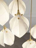 LED Lotus DOUBLE HEIGHT STAIR CHANDELIER - WARM WHITE - Ashish Electrical India