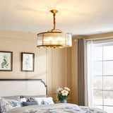 450 MM Crystal Metal Brass Gold Chandelier Living Room Entrance Ceiling Light