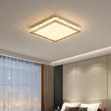 600x600 MM Gold Crystal Square LED Chandelier Lamp - Warm White - Ashish Electrical India