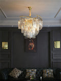 600MM Gold Crystal Chandelier Ceiling Lights Hanging - Warm White - Ashish Electrical India