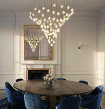 LED Lotus DOUBLE HEIGHT STAIR CHANDELIER - WARM WHITE - Ashish Electrical India