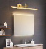 15W Modern Brass Gold Body Adjustable LED Wall Light Mirror Vanity Picture Lamp - Warm White - Ashish Electrical India