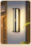 600MM Led Modern Black Outdoor Waterproof Wall Light - Warm White