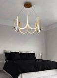 600 MM Gold Metal LED Chandelier Hanging Suspension Lamp - Warm White