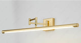 15W Modern Brass Gold Body Adjustable LED Wall Light Mirror Vanity Picture Lamp - Warm White - Ashish Electrical India