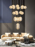 16-LIGHT LED DOUBLE HEIGHT STAIR CHANDELIER - WARM WHITE - Ashish Electrical India