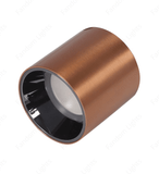 12W LED Indoor Outdoor Rose Gold Ceiling Lamp Round Drum Cylinder Light 3000k (Warm White)