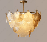 600 MM Glass LED Chandelier for Living Dining Room Light- Warm White