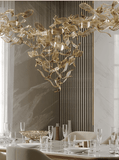 Foliate Chandelier Gold Plated