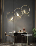 led 1-Light Bird Gold Hanging Pendant Ceiling Light - Warm White - Ashish Electrical India