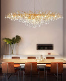 1800MM LONG GOLDEN WATERDROP CRYSTAL CHANDELIER CEILING LIGHTS HANGING - WARM WHITE - Ashish Electrical India