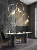 led 1-Light Bird Gold Hanging Pendant Ceiling Light - Warm White - Ashish Electrical India