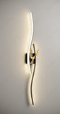 600MM Sleek Modern Black Gold Long Gold Deer LED Wall Lamp - Warm White - Ashish Electrical India