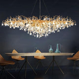 1800MM LONG GOLDEN WATERDROP CRYSTAL CHANDELIER CEILING LIGHTS HANGING - WARM WHITE - Ashish Electrical India