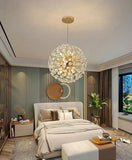 500MM Gold Crystal Ball Pendant Chandelier Ceiling Lights Hanging - Warm White - Ashish Electrical India