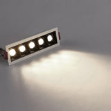 10W 5 Head Led Brick Blade Ceiling Recessed COB Light Cree Led White - Natural White 4000K - Ashish Electrical India