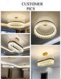 800x300 MM Gold Stainless Steel Icicle Tube Glass Crystal Pendant Chandelier Ceiling Lights - Warm White -