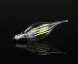 Vintage Candelabra LED Light Bulb E14 Base Warm White 3W Filament with 420 Lumen - 2 Packs - bulb