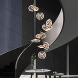 15 -LIGHT LED CRYSTAL DOUBLE HEIGHT STAIR CHANDELIER - WARM WHITE - Chandelier