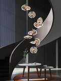 15 -LIGHT LED CRYSTAL DOUBLE HEIGHT STAIR CHANDELIER - WARM WHITE - Chandelier