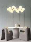 25 Light Gold Frosted Glass Chandelier Ceiling Lights Hanging - Warm White - Chandelier