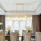 27 Lights Sputnik Firefly Gold Chandelier Metal and Amber Glass Led Pendant Lighting - Warm White - Chandelier