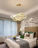 3 Rings Crystal LED Chandelier Hanging Suspension Lamp - Warm White - Chandelier