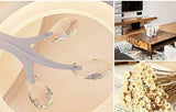 6 Light Round Crystal White Body LED Chandelier Ring for Dining Living Room Office Lamp - Warm White - Chandelier