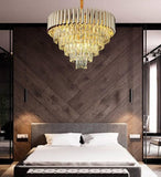 600MM Gold K9 Crystal Pendant Chandelier Ceiling Lights Hanging - Warm White - Chandelier