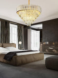 600MM Gold K9 Crystal Pendant Chandelier Ceiling Lights Hanging - Warm White - Chandelier